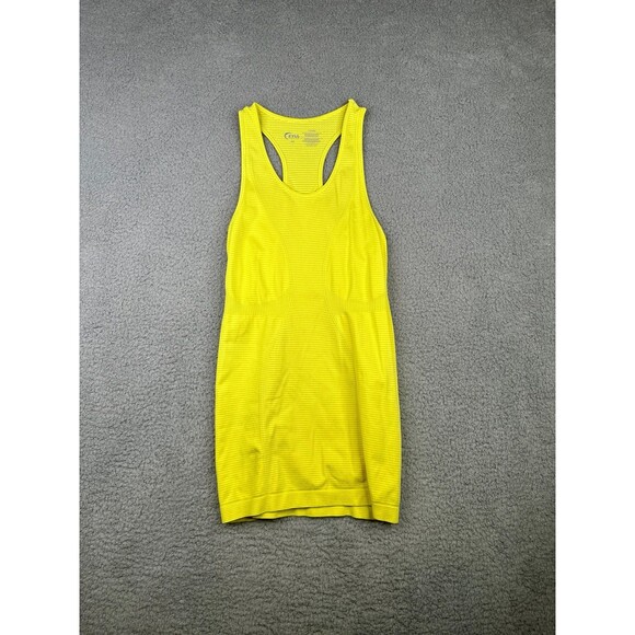 ZYIA ACTIVE Yellow Copper Charged tank Sz xs - Picture 1 of 4